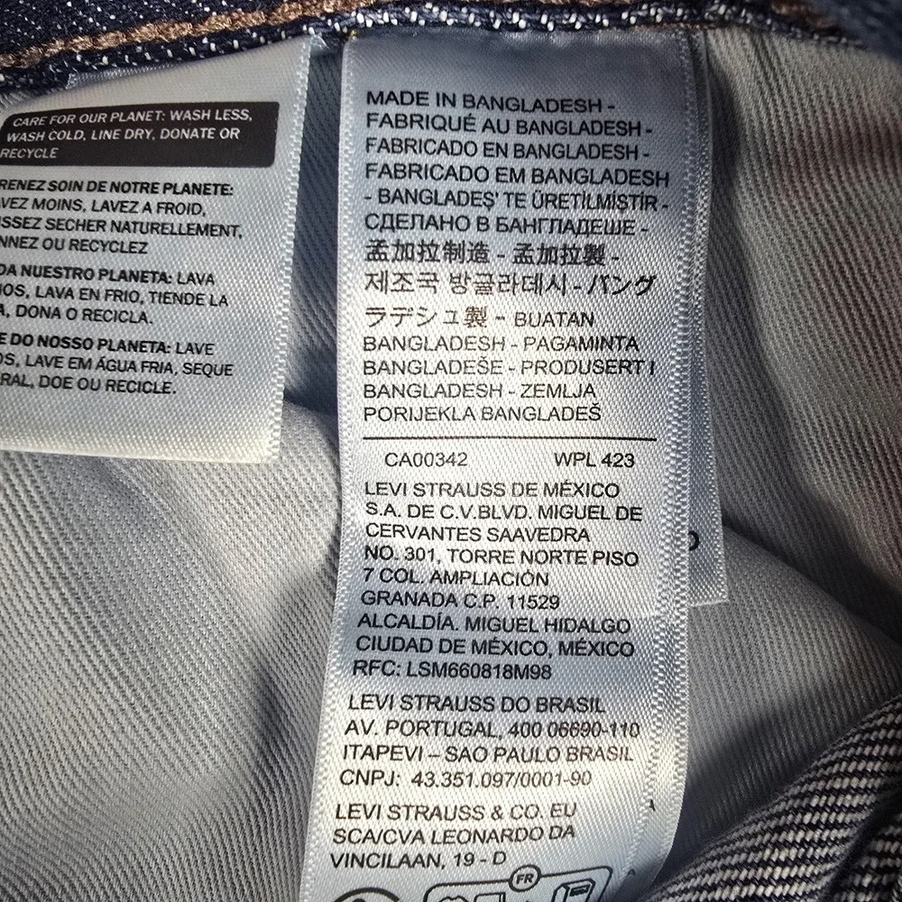 Levis Premium 568‎ Jeans Mens 30x30 Blue Loose Straight Cargo Denim Pants NWT